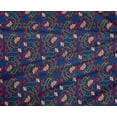 thumbnail image 4 of oneOone Polyester Lycra Fabric Leaves & Floral Block Printed Fabric 1 Yard 56 Inch Wide, 4 of 4