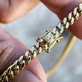 thumbnail image 6 of 14k Gold Plated Over Stainless Steel Miami Cuban Link Chain 14K GP Necklace 5MM x 22" Inch, 6 of 9