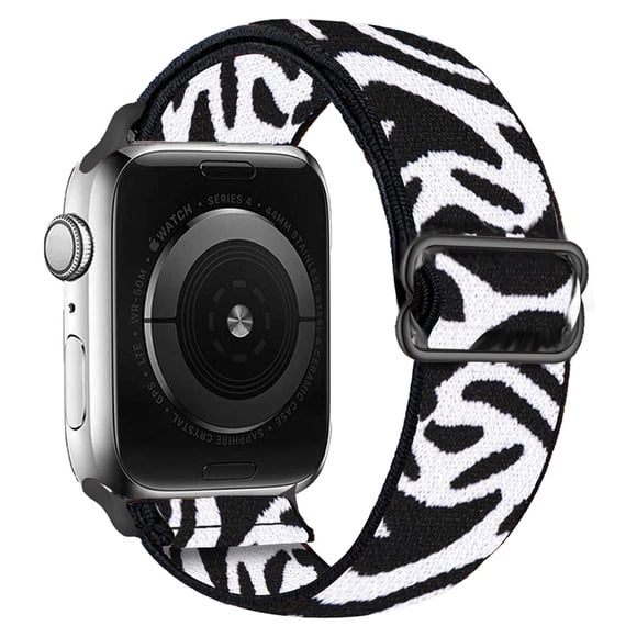 Stretchy Solo Loop Strap Compatible with Apple Watch Bands 38mm 40mm 41mm ,Adjustable Stretch Braided Elastics Weave Nylon Women Men for iWatch Series7/6/5/4/3/2/1 SE
