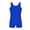Blue, variant on Girls One Piece Swimsuit Sleeveless Crewneck Bodysuit Swimming Dance Gymnastics Leotards Summer Training Unitard Wear