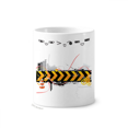 thumbnail image 1 of Logo largo negro y amarillo tiras Taza de cepillo de dientes, 1 of 3