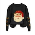 thumbnail image 4 of Uootdi Gift Christmas Sweatshirts for Women Merry Christmas Long Sleeve Shirts Cute Xmas Print Holiday Party Pullover Tops, 4 of 8
