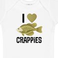 thumbnail image 4 of Inktastic Crappie Fishing I Love Crappies Boys or Girls Baby Bodysuit, 4 of 5