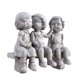 thumbnail image 5 of Estatua decorativa de jardín, figura en miniatura, arte artesanal, adorno decorativo para exteriores, estatua de niños para patio, porche y, 5 of 9