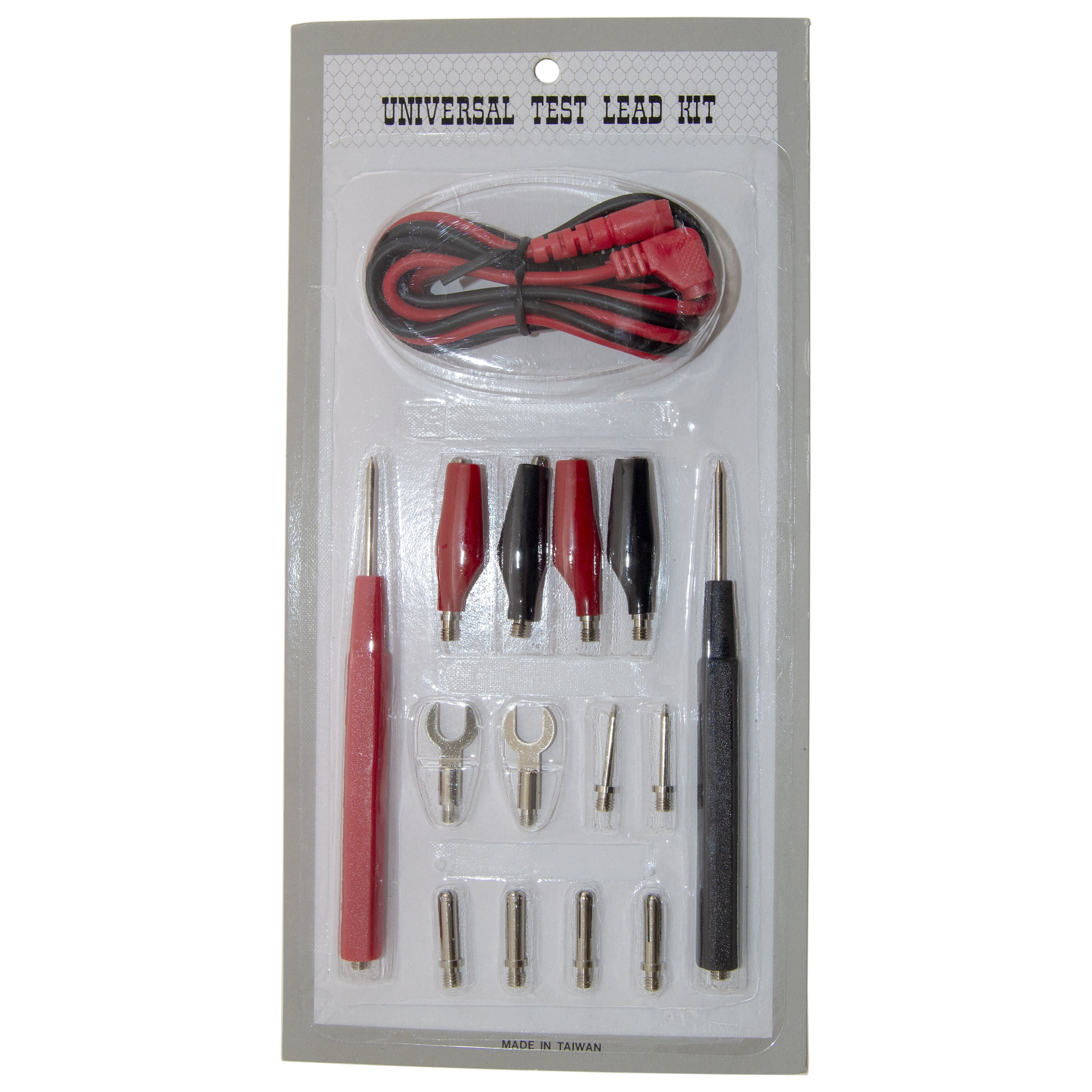 Universal Test Lead Kit with Probes Ring Tongues Alligator Clips Banana Plugs 