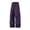 Dark Purple, variant on Mens Loose Fit Cargo Pants with Elastic Waistband Multiple Pockets Casual Straight Leg Trousers for Daily Wear