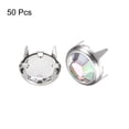 thumbnail image 3 of Uxcell 50Pack 6mm Rhinestone Stud Refills Embellishment Decorative Rivets Colorful White, 3 of 6