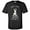 Black, variant on Apparel Run Away Basic Cotton T-Shirt - Large - Dark Heather Grey
