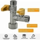 thumbnail image 3 of 3-way valve T-connector 3-way toilet faucet G 1/2 UNOIU hand shower, 3 of 5