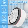 thumbnail image 3 of Portable Mini Washing Machine 27W Mini Turbine Washing Machine with 3 Timing Modes USB Powered Mini Turbine Washer with Suction Caps 4.7 Inch Diameter Mini Washer for Travel Home Underwea, 3 of 10