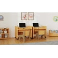 thumbnail image 5 of Tot Mate Children's Desk Wooden Mobile Kids Table on Wheels, Classroom Furniture, 30" Wide, Maple, 5 of 10