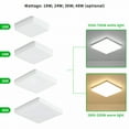 thumbnail image 7 of HIBIBUD 24W Square Flush Mount LED Ceiling Light - Ideal for Kitchen,Bedroom,Hallway (6500-7000K White Light), 7 of 7