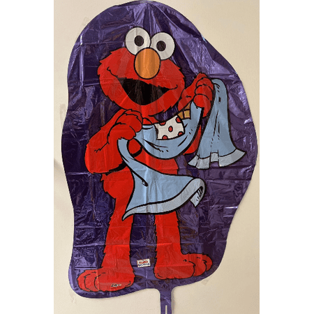 ELMO with BLANKET SESAME Street Balloon • Large Shape Foil Mylar Balloon • Party Supplies Decorations Foil Mylar Balloon