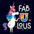 thumbnail image 2 of Men's Inside Out Rainbow Unicorn Fab U Lous  Graphic T-Shirt, 2 of 5