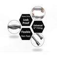 thumbnail image 3 of 5m Stainless Steel Shower Hose with Brass Connector, Universal Fit, Chrome Finish, Anti-Burst Design (500cm), 3 of 5