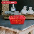 thumbnail image 2 of 10Pcs Berry Basket with Lid Fruit Storage Containers For Fridge Portable Plastic Berry Baskets Cutout Design Berry Baskets For Fridge Living Room Farm And Crafts 1kg Red, 2 of 8