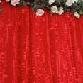thumbnail image 4 of Balsa Circle 8x8 feet Red Leaf Petal Taffeta Curtain Panel Photography Backdrop Drape Party Events Decorations, 4 of 8