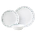 thumbnail image 1 of Juego de vajilla Corelle (juego de 12 piezas Country Cottage) - Juego de cena para 4 4 x: platos llanos, platos laterales y tazones 3 veces más duraderos La mitad del espacio y el peso de la cerámica, 1 of 5