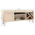 thumbnail image 3 of Manhattan Comfort Baxter Mid-Century- Modern 53.54" TV Stand with Wine Rack in Off White, 3 of 3