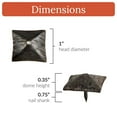 thumbnail image 2 of 10 Pack 1 Inch Unfinished Decorative Door Nail Clavos By Borderland Rustic Hardware, 2 of 4