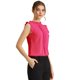 thumbnail image 1 of Blusas Elegante Sin Mangas Vintage De La Década De 1950 Con Volantes Para Oficina De Negocios Para Mujer Rojo XS, 1 of 6