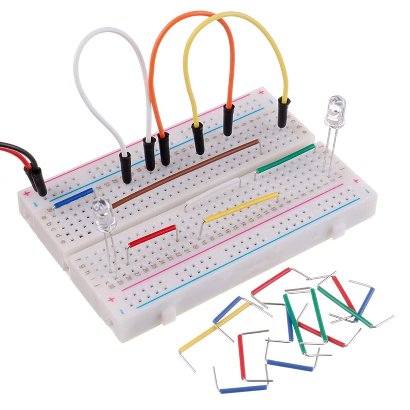 Solderless Breadboard Kit 8 Pcs 830 Tie Points + 8Pcs 400 Tie Points + 8 Set 65Pcs Flexible Breadboard Jumper Wires