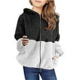 thumbnail image 2 of Wavsuf Kids Puffer Jacket for Girls And Boys Fleece Casual Fall And Winter White Outerwear Size 7-8 Years, 2 of 7