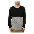 thumbnail image 1 of RVCA The Benjamin LS Henley Shirt para hombre, negro, pequeño, 1 of 2