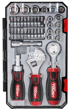 Hyper Tough 38 Piece Multi-size Stubby Wrench and Socket Set