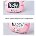 thumbnail image 2 of Kitchen Timer, Cute Cartoon Animal Countdown Timer, Digital Cooking Timer with Magnetic, LCD Large-Screen Visual Clock, Hangable Alarm Clock with Stand，for Cooking Bake Sport Game(Piggy), 2 of 6