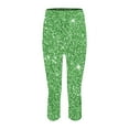 thumbnail image 7 of Audhol Soft Leggings for Women, Women's Fashion Spring Summer Casual 7/8 Length Legging Sparkly Leggings Women Green S, 7 of 7