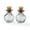 Round - Gainsboro, variant on MATROOY 10pcs Small Mini Glass Bottles Jars with Cork Stopper Multi Color Wishing Bottle-Round - Pink