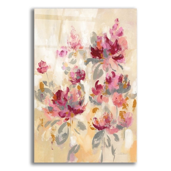 Epic Art 'Floral Reflections II' by Silvia Vassileva, Acrylic Glass Wall Art, 16"x24"
