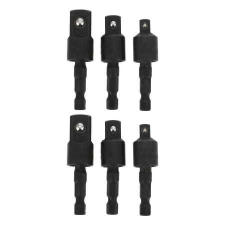 

2 Sets Power Drill Sockets Adapter Sets Tool 360 Degree Rotatable Adapter