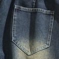 thumbnail image 2 of Yaoyar Mens Vintage Straight Jean Shorts Washed Short Pants with Pockets Comfy Casual Streetwear Summer Denim Shorts, 2 of 7