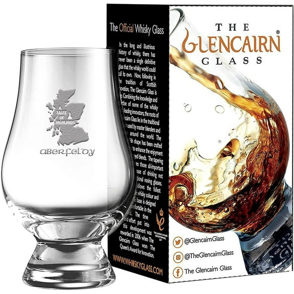 Glencairn Aberfeldy A Taste of the Highlands Whisky Glass in Gift Carton