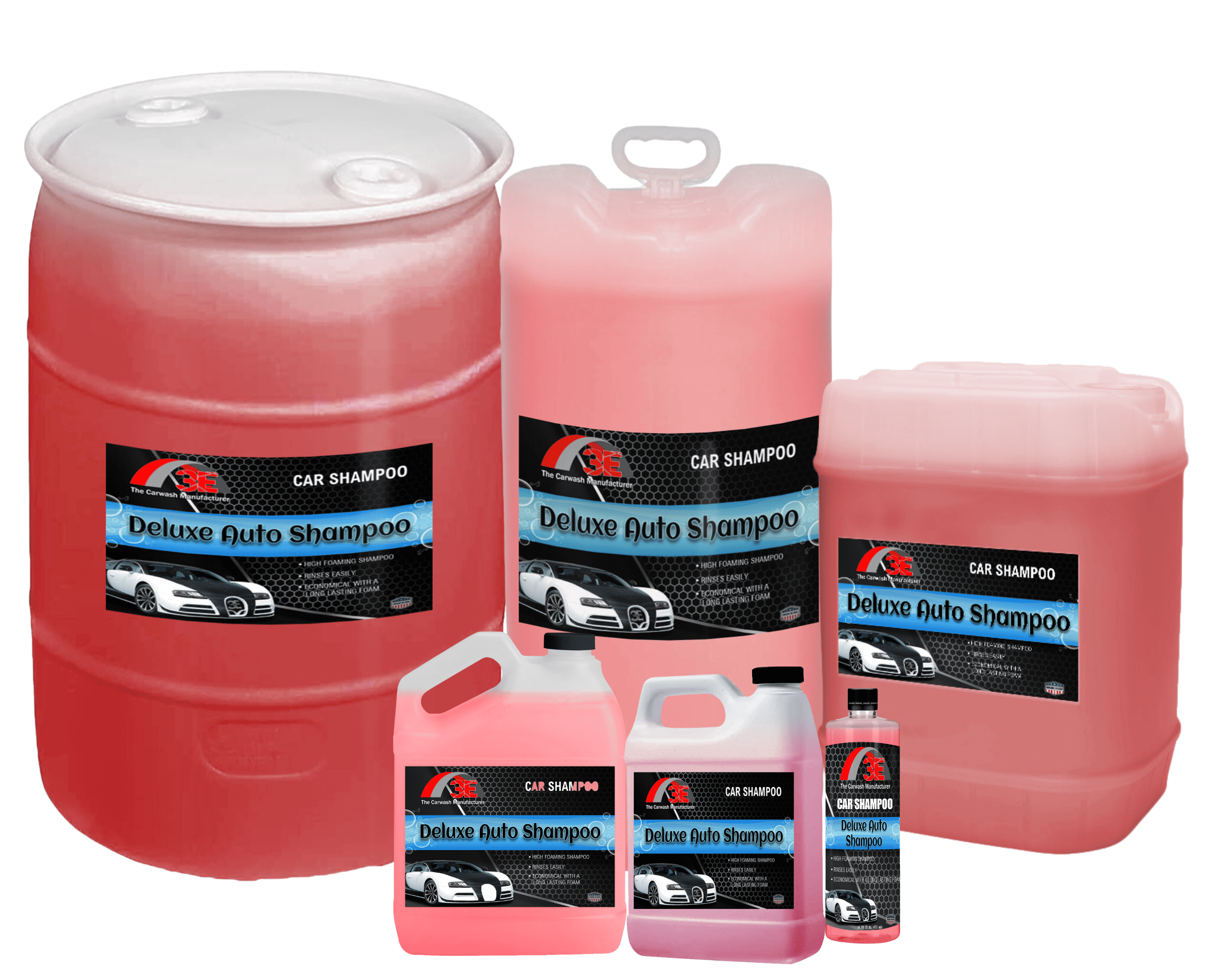 3E Deluxe Maxi-Suds Foaming Car Wash Soap Shampoo - Concentrated, Beginner and Professional Detailer-Friendly (Works with Foam Cannons, Foam Guns or Bucket Washes) 64 oz, Cherry Scented
