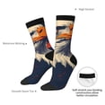 thumbnail image 4 of Hirioo American Bald Eagle A Pattern Adult Middle Tube Socks Breathable Sock Non-Pilling,Contrasting Color Design, 4 of 6