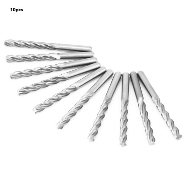 Oubit Wood End Mill 10pcs Carbide CNC 4 Flute Milling Cutter Wood End Mill Best in Class