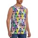 thumbnail image 2 of Balery Llamas Colorful Camisetas sin mangas para hombre, absorbe la humedad y protege contra el mal olor.-Small, 2 of 7