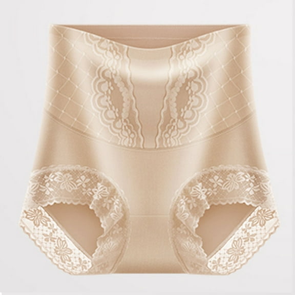 Asgosdo Womens Cheeky Panties Soft Underwear Super Stretchy Briefs Full Coverage Panties Womens Lace Underwear Beige