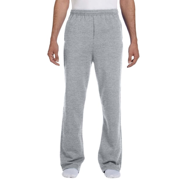 Jerzees Pantalon de Survêtement en Molleton à Fond Ouvert pour Adulte 8 oz - 974MP