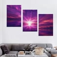 thumbnail image 4 of Leisuo The Vitality of a Brilliant Purple Sunrise Art Wall Decor Oil Painting 12x16in x3 Print On Canvas 12x16x3pcs, 4 of 4