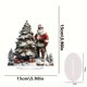 thumbnail image 3 of Figura acrílica de Papá Noel | Adorno y colgante navideño impermeable para escritorio | Decoración festiva para el hogar, la oficina o para regalar, 3 of 6