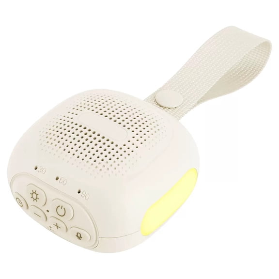 Bravoul 16 Soothing Sounds, Night Lights White Noise Sound Machine w/ 1 Charging Cable, White