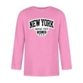 thumbnail image 3 of WEAIXIMIUNG T-Shirts pour Hommes à Manches 3/4 avec Nom de Ville et Lettres, Col Rond Confortable, Couleur Unie, 3 of 5