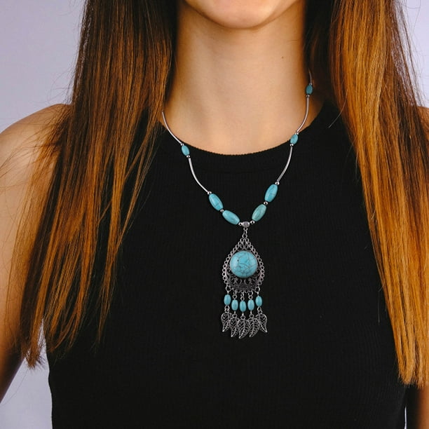 Turquoise necklaces 2024 for sale