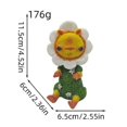 thumbnail image 4 of Sunflower Ornaments Sunflower Gnomes Statue Mini Figures Garden Sculpture Craft Desktop Resin Home Decorations, 4 of 5