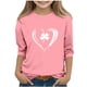 thumbnail image 1 of Blusas y camisas de manga larga y cuello redondo para niños con estampado del Día de San Patricio, manga 3/4/cuello redondo tres cuartos, parte inferior y superior para niños, parte superior de poliés, 1 of 4