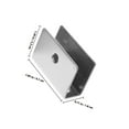 thumbnail image 2 of Minkissy 8PCS Clear Mirror Clips Stainless Steel Mounting Hardware for Fixed Panel Glass Support, 2 of 8